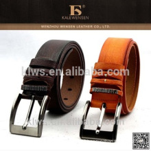 Eco-Friendly Genuine Men'S Double-Stitched Leather Belt